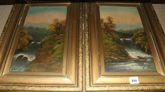 2 paintings by W Collins